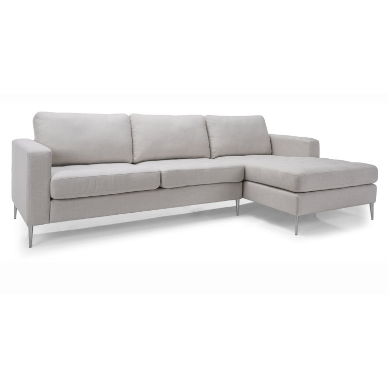 Orren Ellis Risborough 107" Wide Right Hand Facing Sofa & Chaise Wayfair