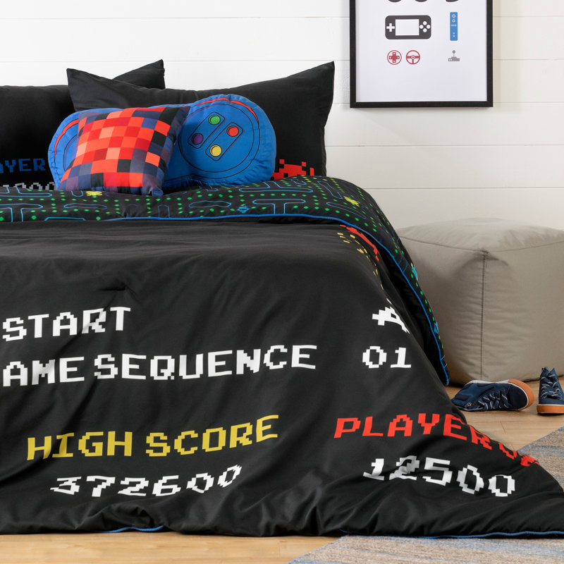 South Shore Dreamit Kids Video Game Reversible Comforter Set Wayfair