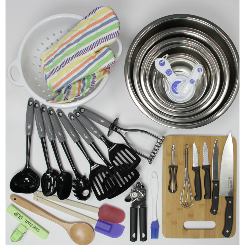 Chef Craft 41 Piece My First Kitchen Starter Pack For Weddings Utensil Set Reviews Wayfair