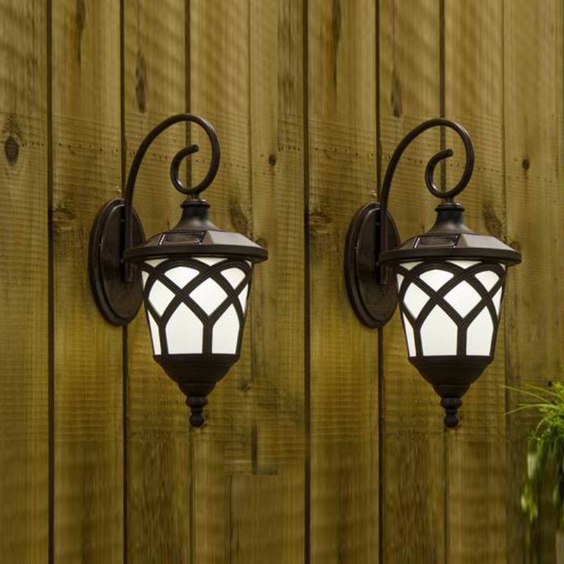 Winston Porter Solar 1 Light Outdoor Wall Lantern Reviews Wayfair Winston Porter Solar 1 Light Outdoor