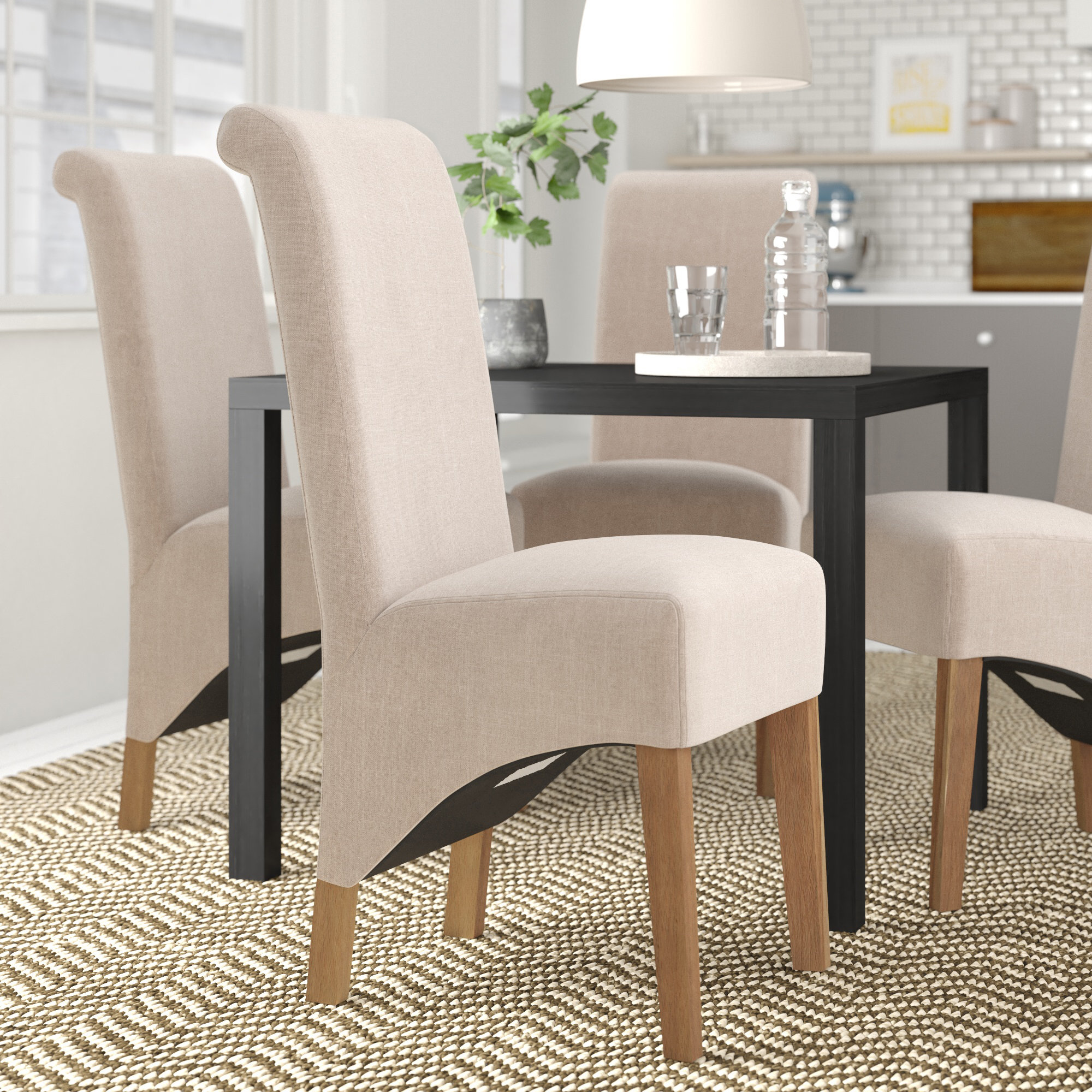 covered dining chairs