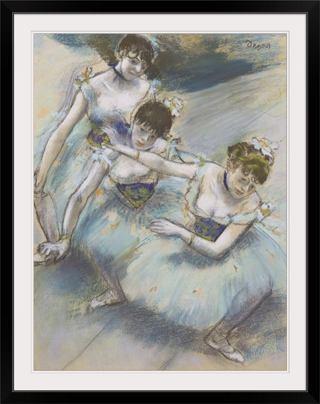 Great Big Canvas Three Dancers In A Diagonal Line On The Stage C