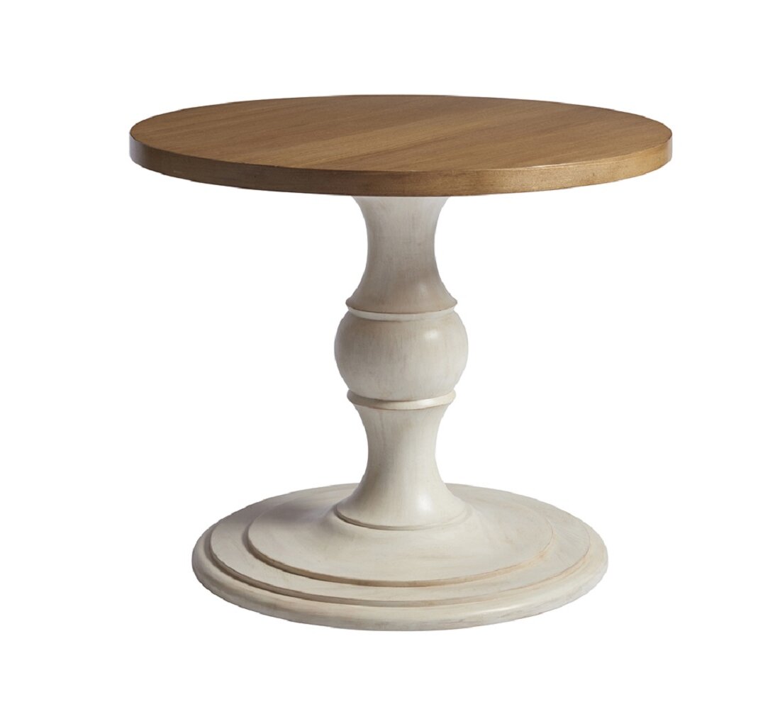 Barclay Butera Newport Hickory Solid Wood Pedestal Dining Table Wayfair
