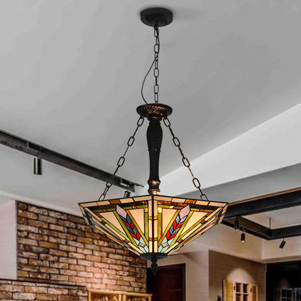 Mission style ceiling light