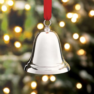 20 Rattles Silvery Bells Ornaments Christmas Decoration Tree Party Silver 