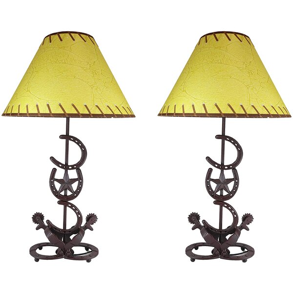 set of 2 bedside lamps