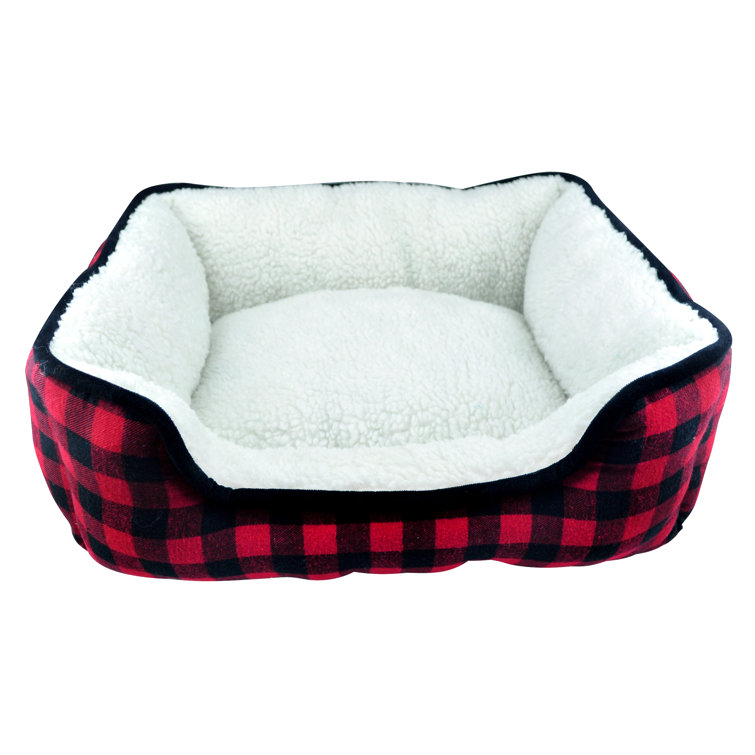 buffalo check cat bed