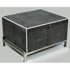 Hepburn Shagreen on Stand Coffee Table by Sarreid Ltd