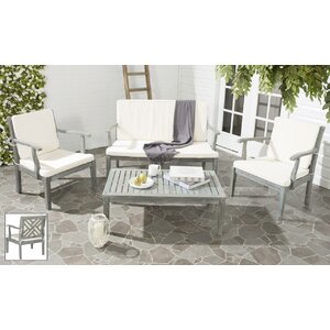 Bradbury 4 Piece Seating Group with Cushions