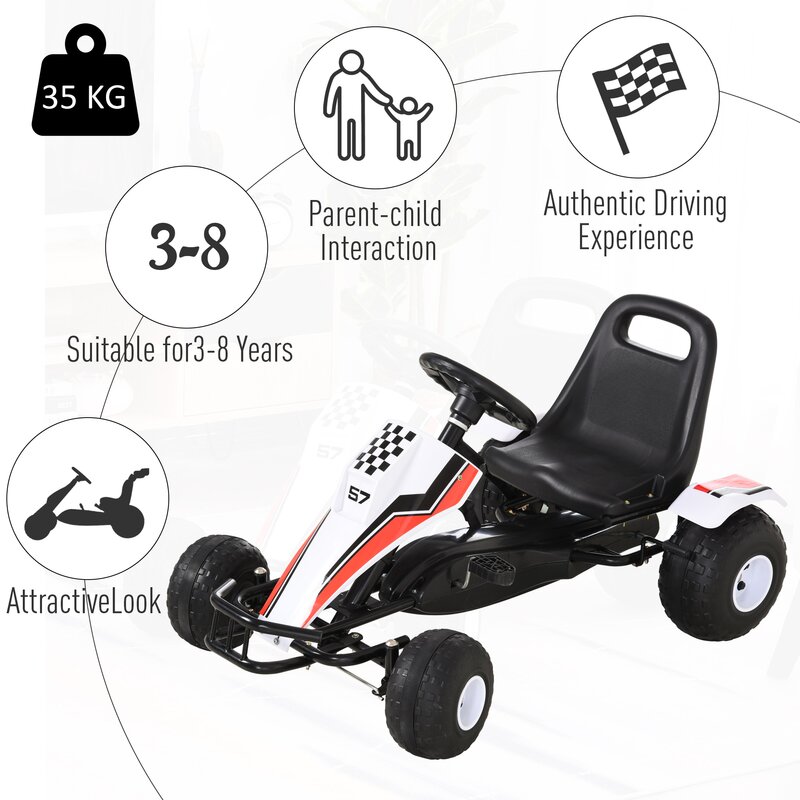 boys pedal go kart