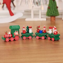 wooden train christmas tree decoration