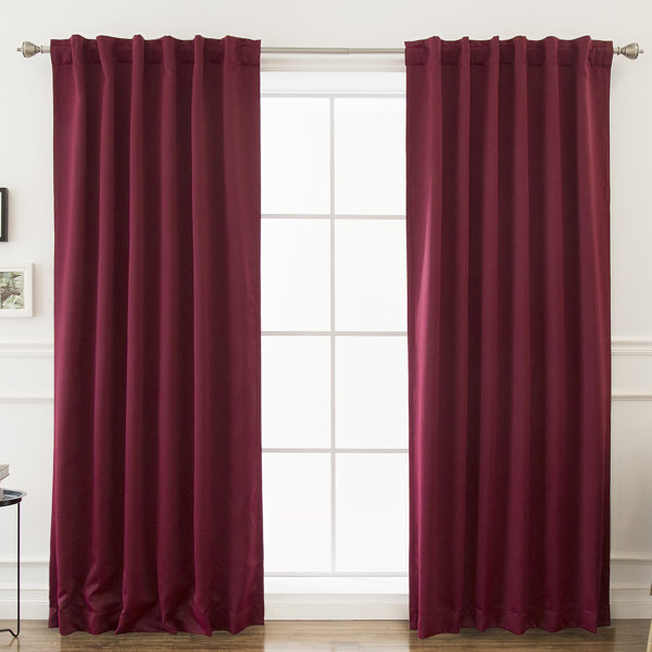 Sweetwater Solid Blackout Thermal Rod Pocket Double Curtains