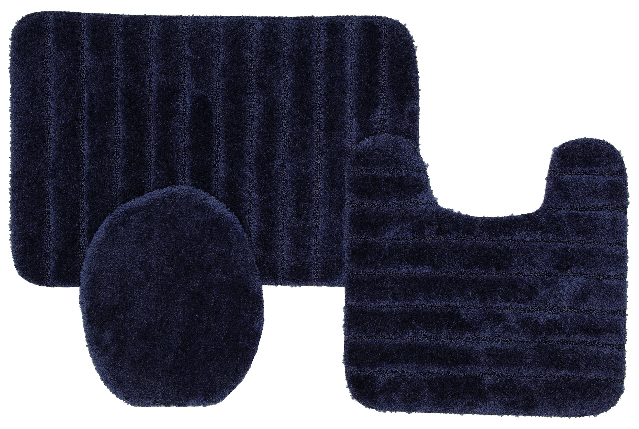 Mercury Row Brockley Oval Nylon Non Slip Solid Bath Rug Set Nylon Non Slip Solid Bath Rug Set