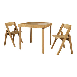Morris Kids 3 Piece Square Table and Chair Set