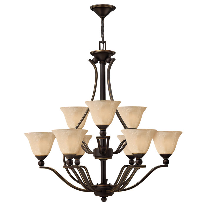 Bolla 9 Light Shaded Chandelier Bolla 9 Light Shaded Chandelier