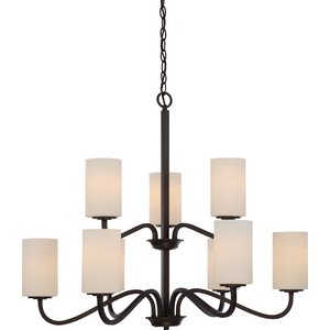 Tillmon 2 Tier 9-Light Shaded Chandelier