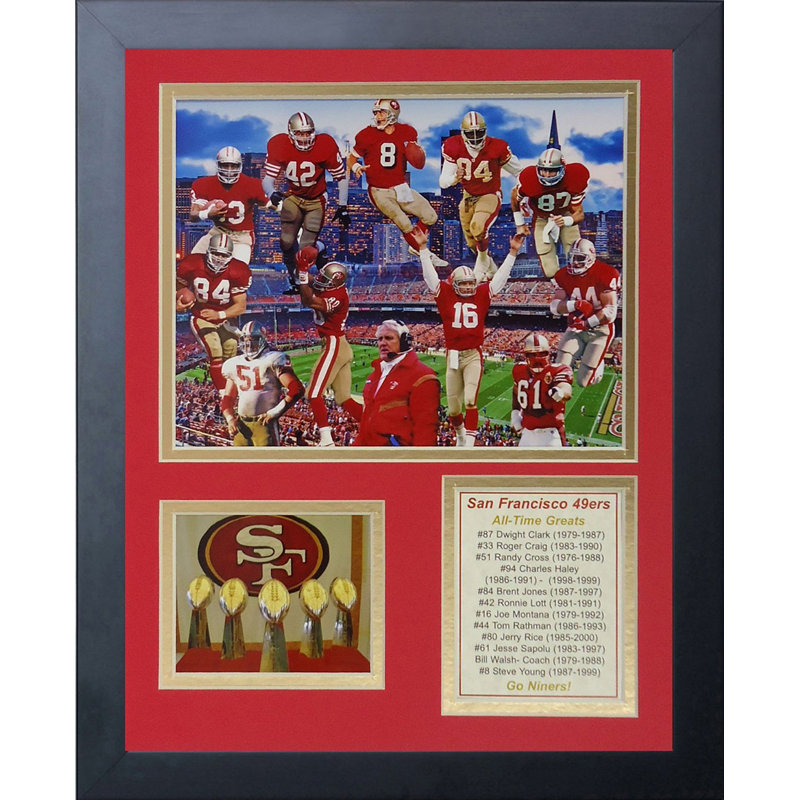 Legends Never Die San Francisco 49ers Greats Framed Memorabili
