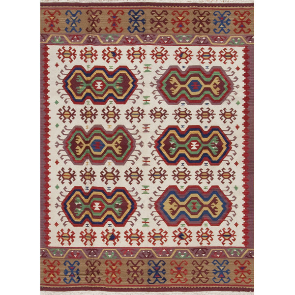 Samad Rugs Runner Rio Grande Southwestern Handmade Flatweave Brown Red Green Blue Area Rug Perigold