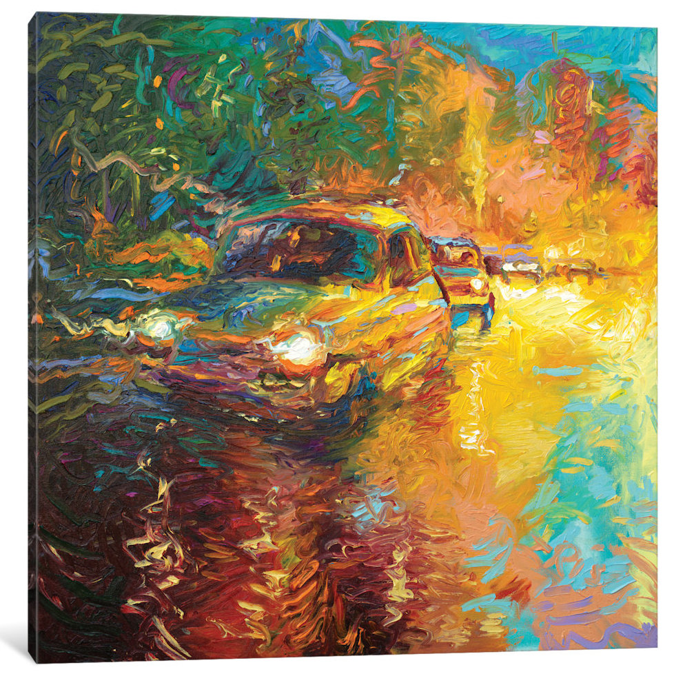 East Urban Home Iris Scott Kolkata Triptych Panel I Painting Print On Wrapped Canvas Wayfair