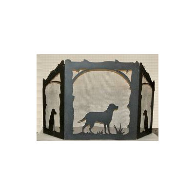 Wildlife Decor Lab Retriever 3 Panel Steel Fireplace Screen Wayfair