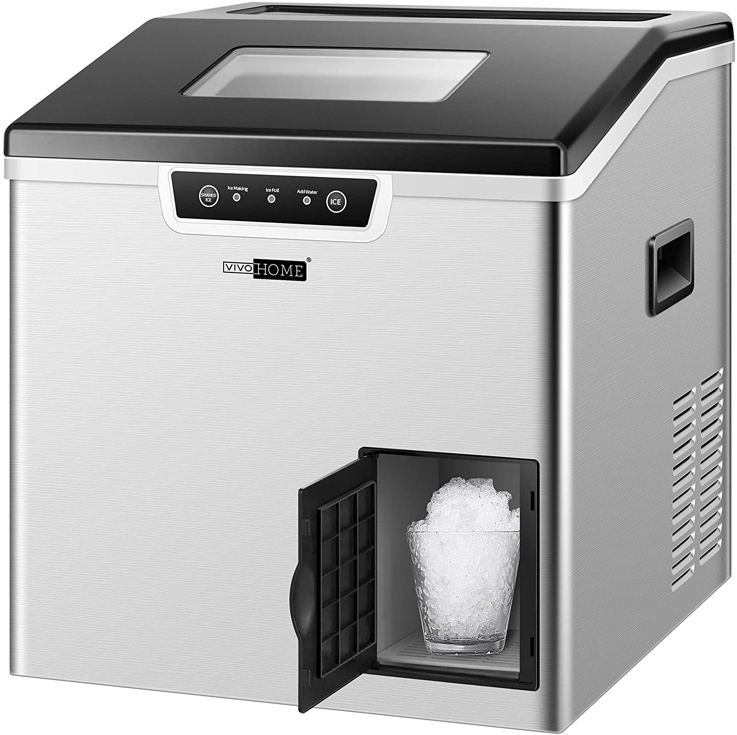 Vivohome 44 Lb. lb. Daily Production Bullet Clear Ice Portable Ice