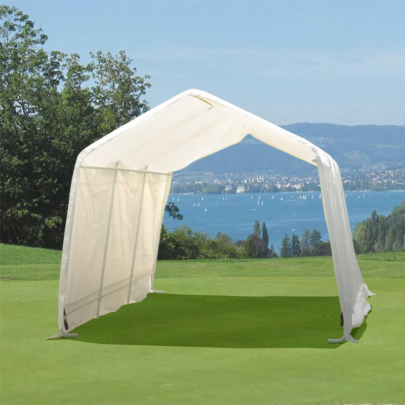 Wanme Heavy Duty Carport Outdoor Portable Car 10 Ft X 15 Ft Canopy Wayfair