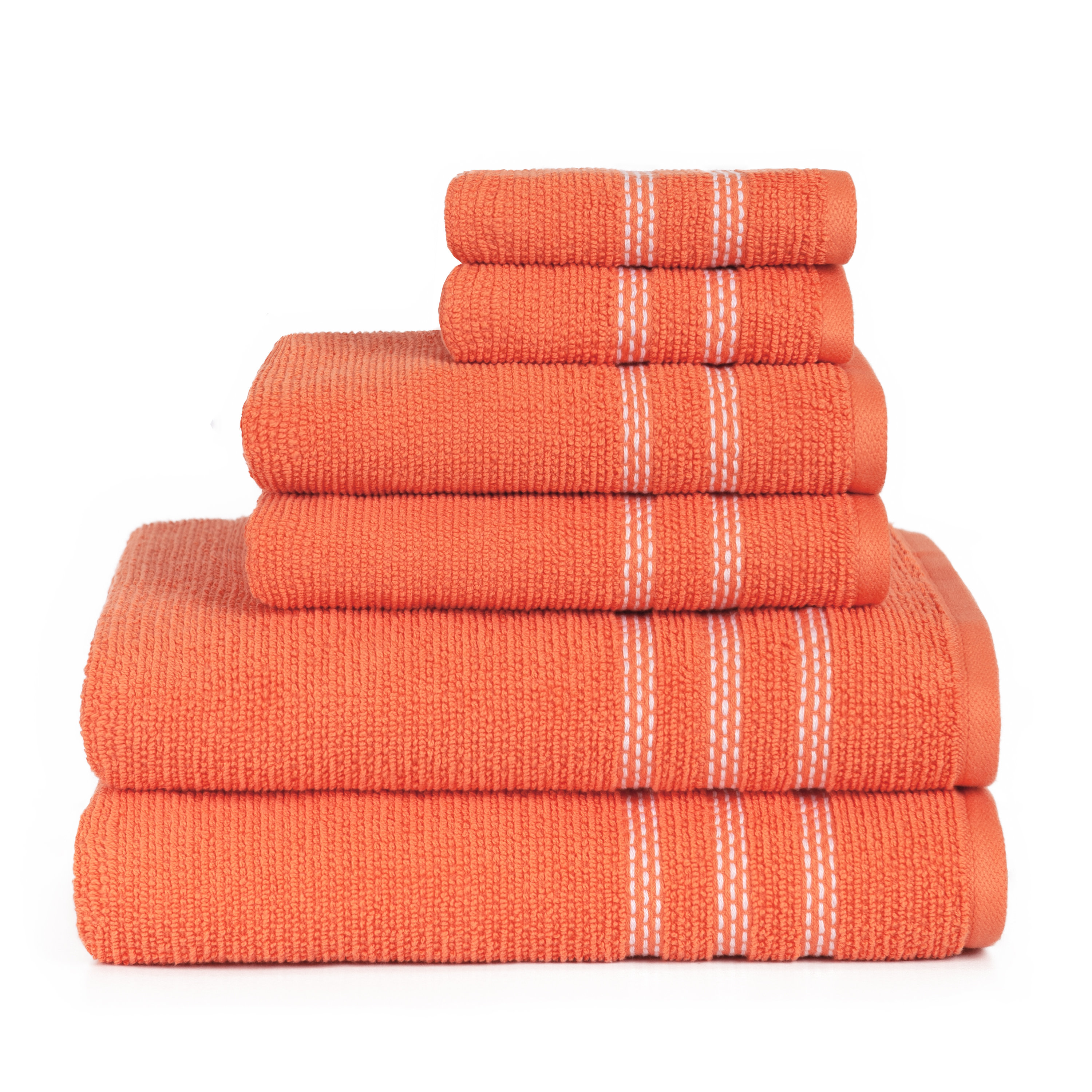 Pack of 4 The Big One Solid Bath Towel 30/" x 54/" 100/% Cotton Coral
