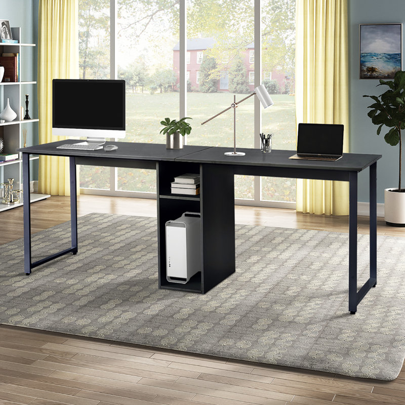 black home office desk