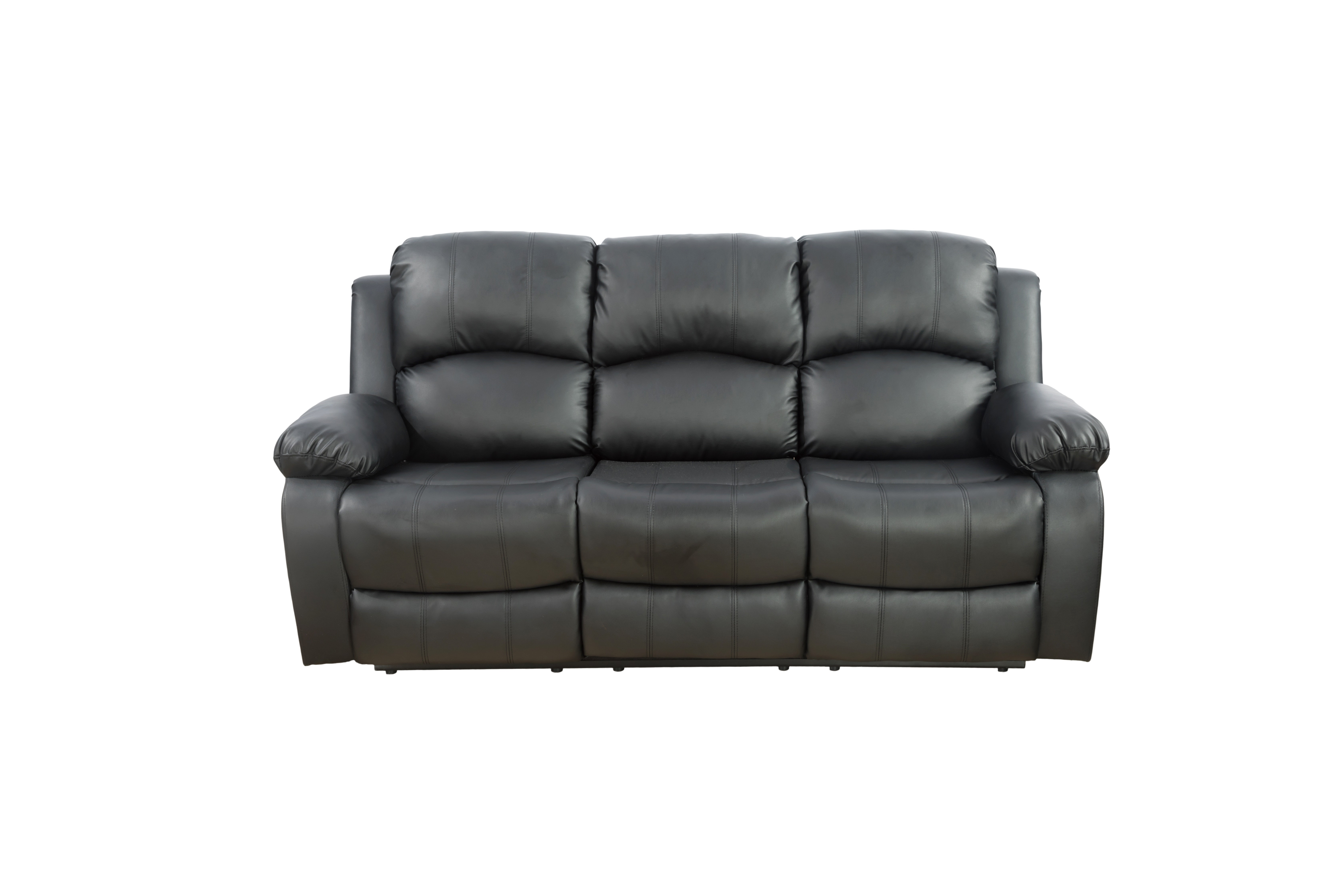 leather recling living room set