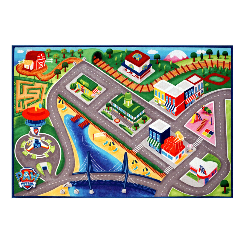Nickelodeon Paw Patrol Polyester Gray Green Kids Rug Reviews Wayfair