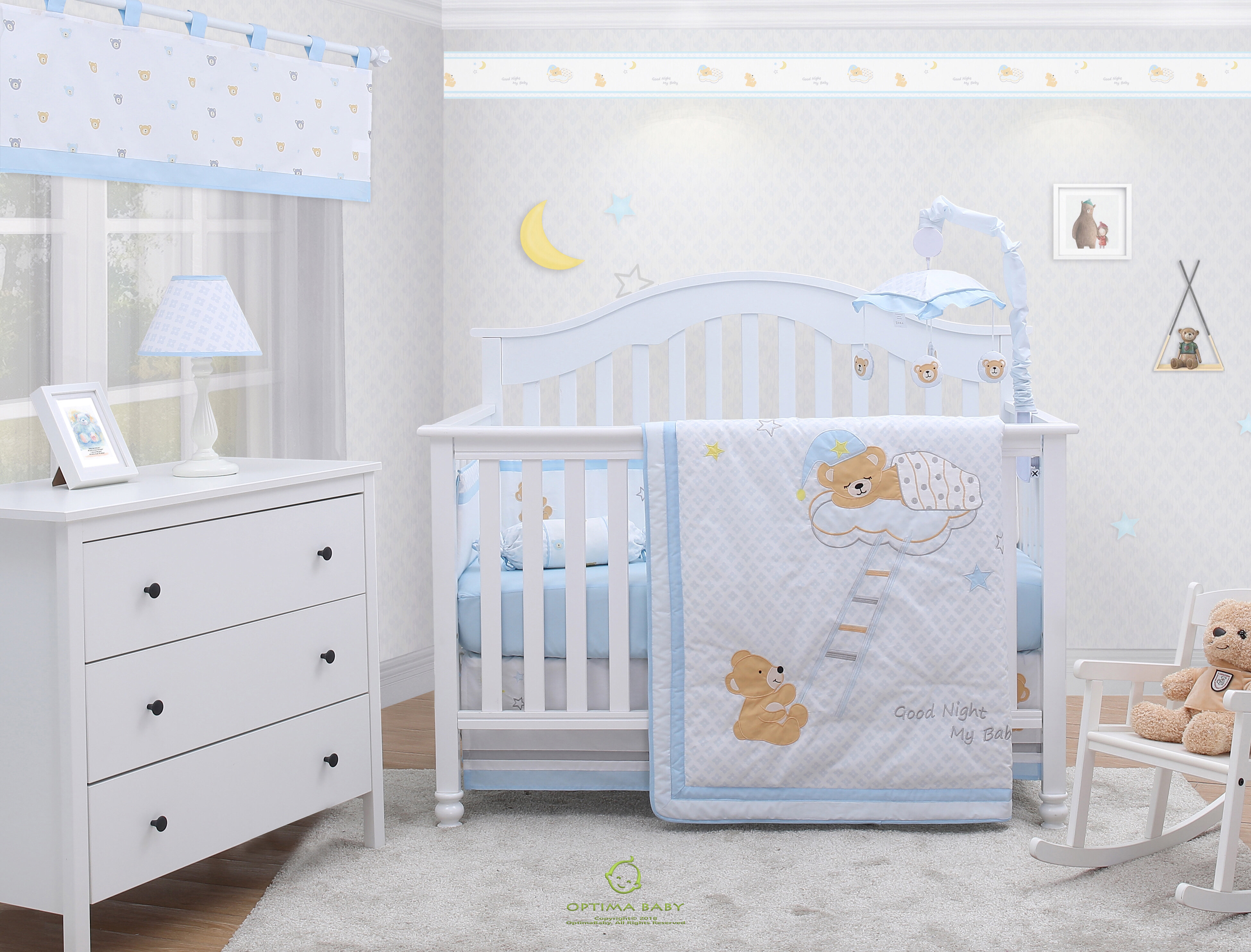 Zoomie Kids Rasmussen Moon And Star Teddy Bear Baby Nursery 5