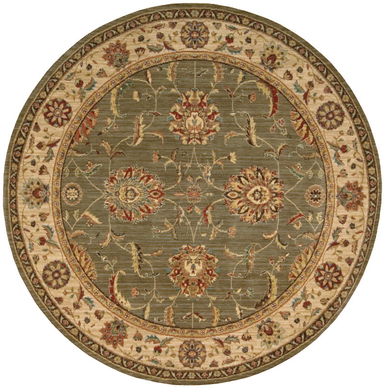Nourison Crownover Wool Green Rug Reviews Wayfair