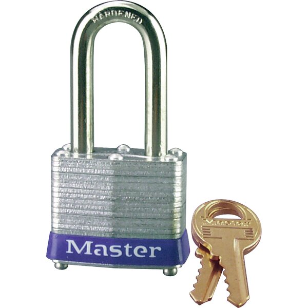 Heavy Duty Iron Chrome Plated Padlock Outdoor Security Shackle Lock With 4 Keys 