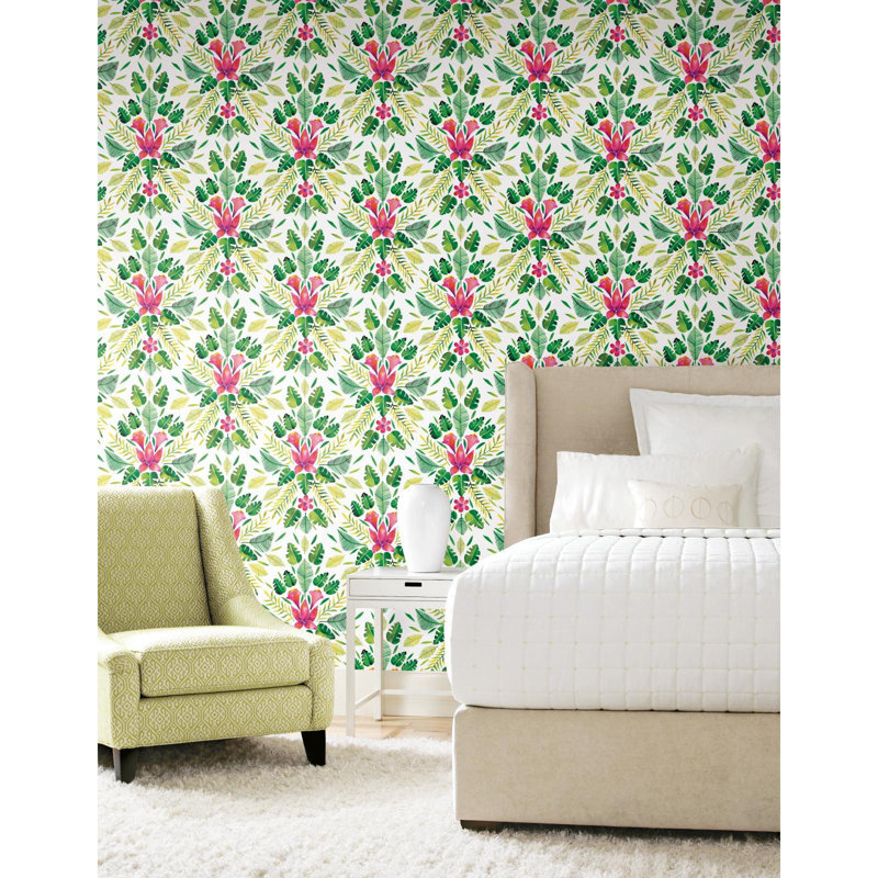 Bay Isle Home Aubrielle Tropical 18 86 L X 18 W Peel And Stick