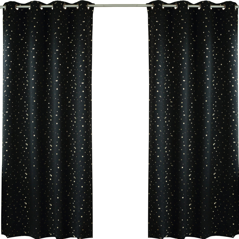 Unique Curtains Wayfair Geometric Blackout Thermal Grommet Curtain Panels Set Of 2