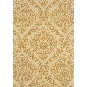 Carriage Hill Ivory/Gold Indoor/Outdoor Area Rug