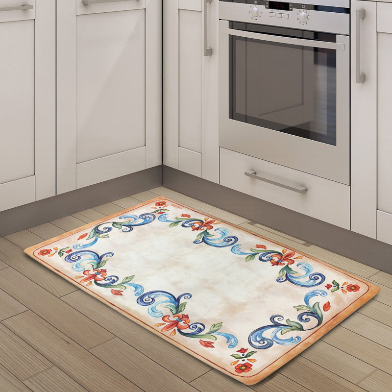 Nicole Miller Cook N Comfort Tuscan Fleur Kitchen Mat Reviews Wayfair