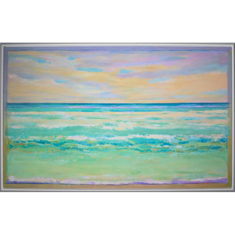 'Seafoam' by Lawrence Behunek - Picture Frame Painting Print on Canvas