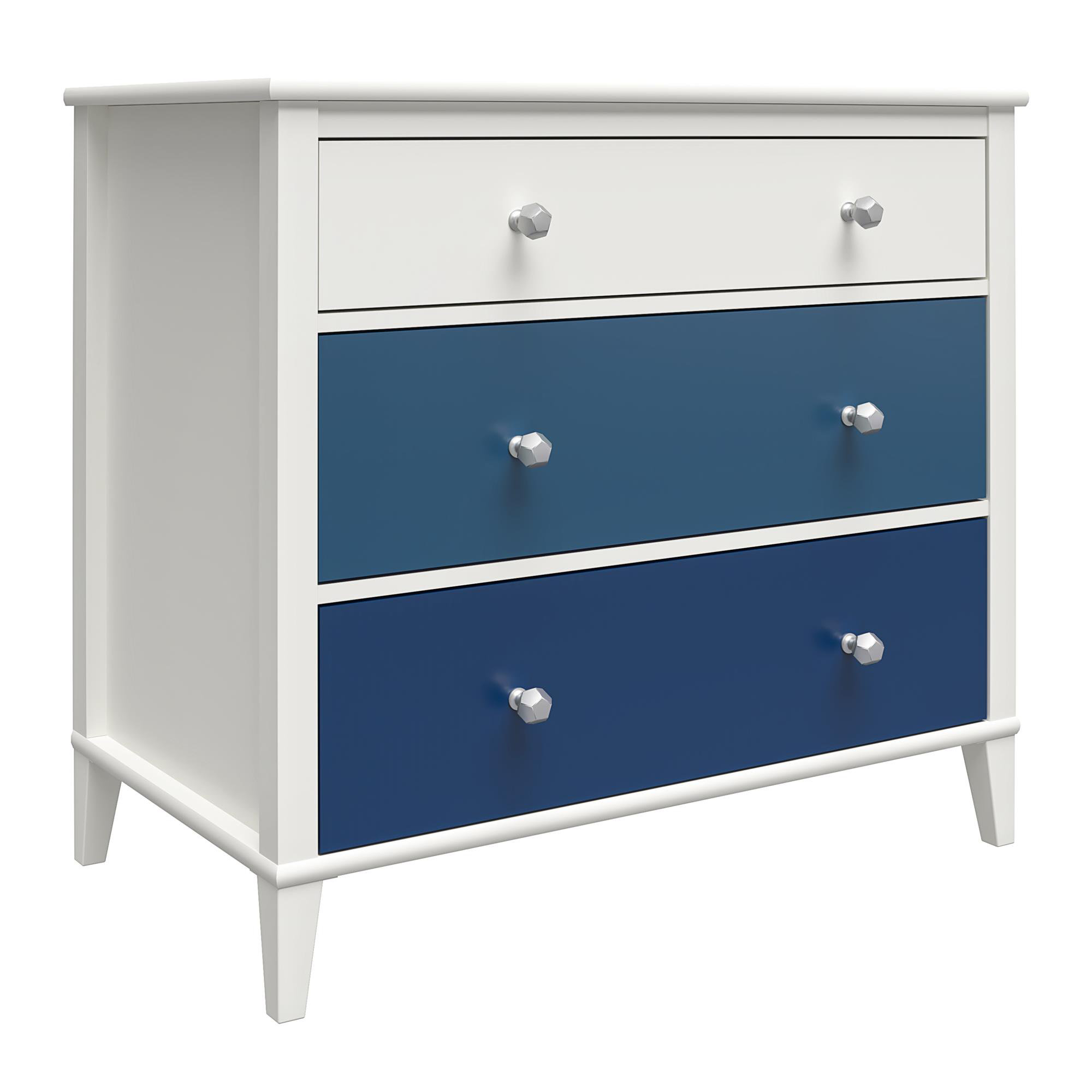 blue nursery dresser