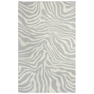 Animal Print Gray Silver Area Rugs You Ll Love Wayfair Harpreet Hand Tufted Wool Beige Gray Area Rug