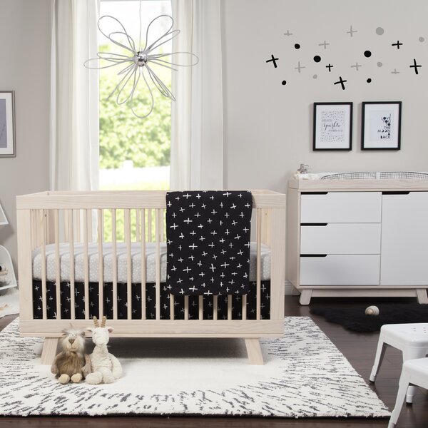 baby crib in living room