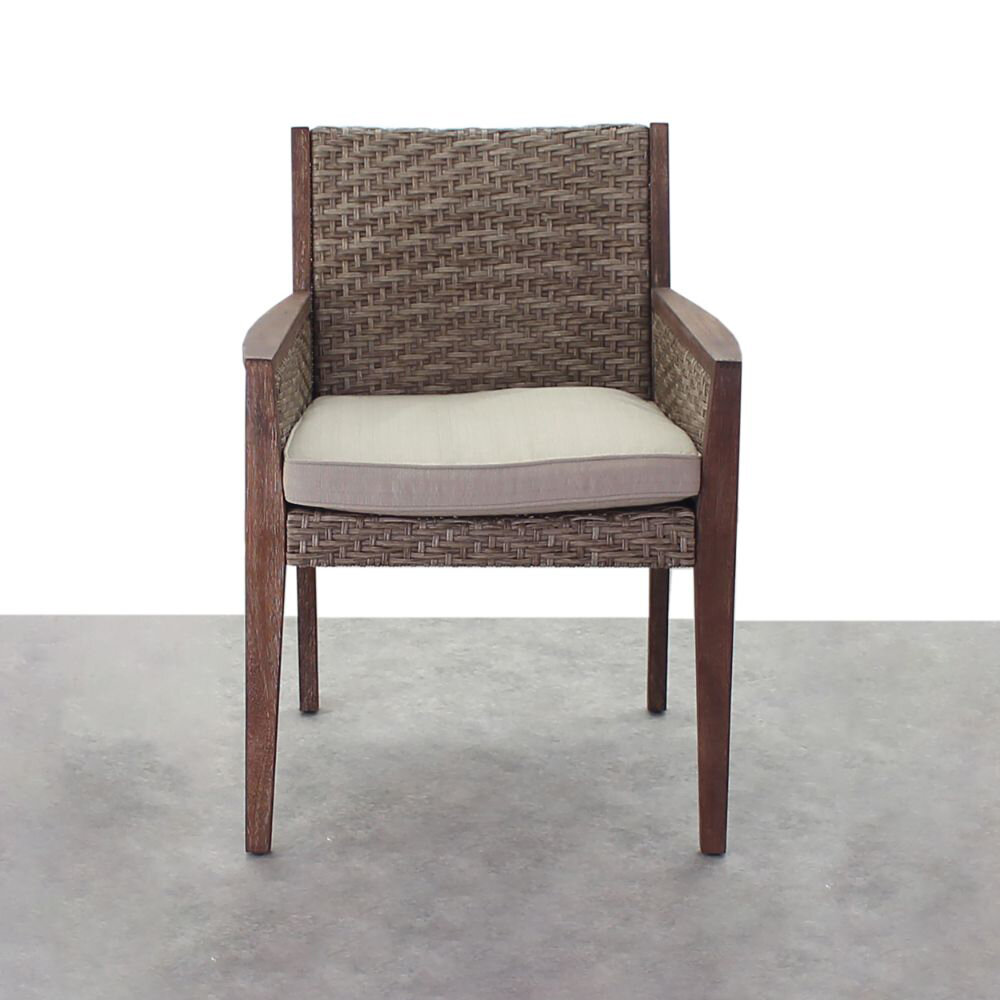 Kingstoncasualfurniture Eucalyptus Patio Dining Armchair With Cushion Wayfair