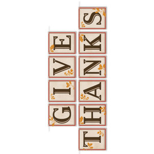 Fall/Thanksgiving Give Thanks Streamer