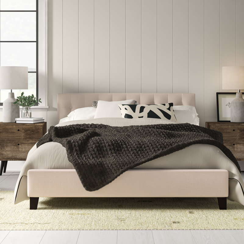 Mork Upholstered Platform Bed Reviews Allmodern