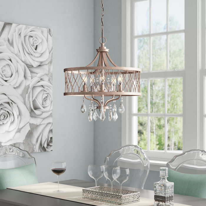 Cece 5 Light Unique Statement Drum Chandelier Cece 5 Light Unique Statement Drum Chandelier