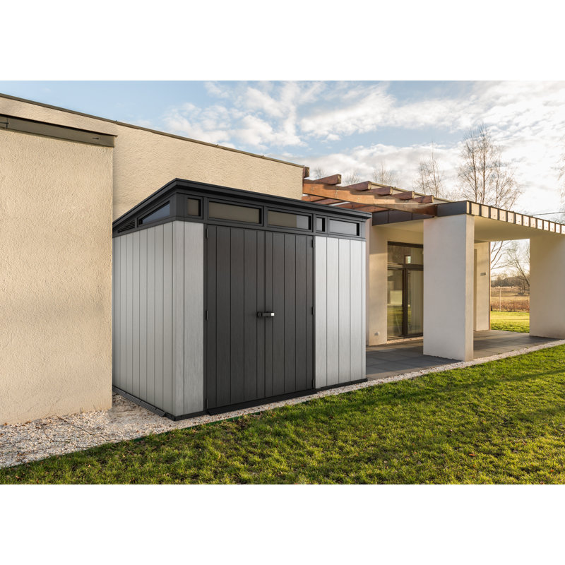 Keter Artisan 9 Ft W X 7 5 Ft D Plastic Storage Shed Reviews Wayfair