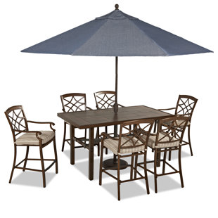 Go to store & view more images Outdoor 7 Piece Dining Set with Cushions by Trisha Yearwood Home Collection
