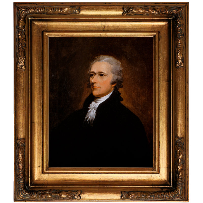 Darby Home Co Alexander Hamilton Framed Graphic Art Print On