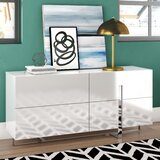Modern White Lacquer Dresser Wayfair