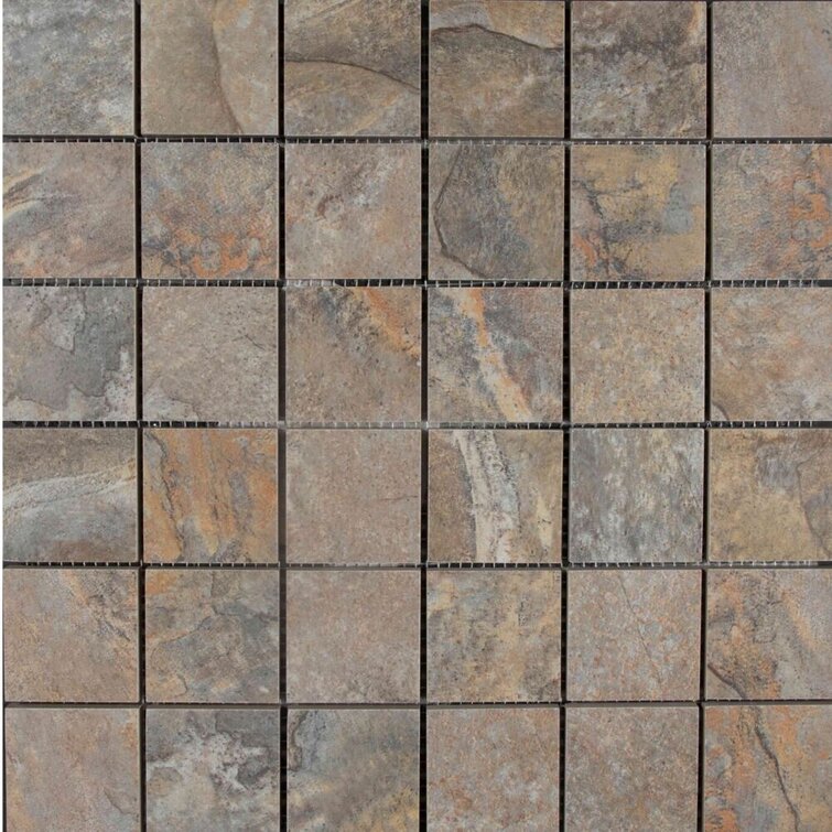 The Tile Life Austin 15" X 12" Ceramic Mosaic Tile